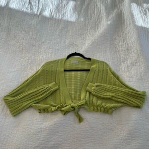 Green crop top!!!
